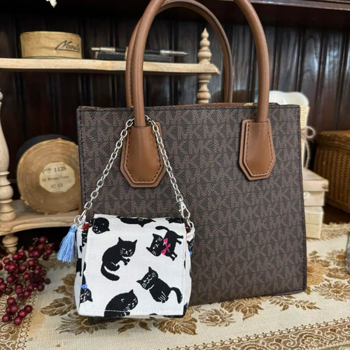 リップが入るチェーン付きミニバッグチャーム❤️AirPodsケース