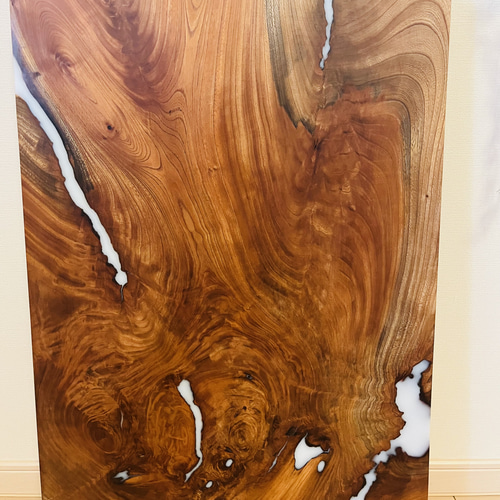 けやきのローテーブル 折りたたみテーブル レジンテーブル サイド