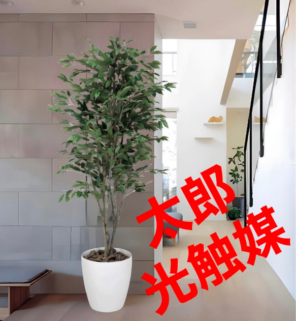 光触媒 人工観葉植物 フェイクグリーン ベンジャミンツリー 1.6m