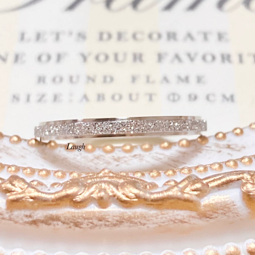 ラフリング 2㎜ ステンレスリング ステンレス指輪 ピンキーリング  