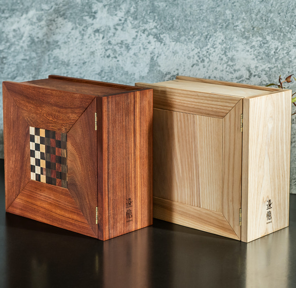 遠憶 祈りの小箱［イノセントウッド＆チェッカーフラッグ］ミニ仏壇