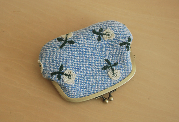 ハンドメイド　がま口親子財布　ミナペルホネン　skip ミナペルホネン【skip】 親子がま口 財布 がま口 printemps 通販
