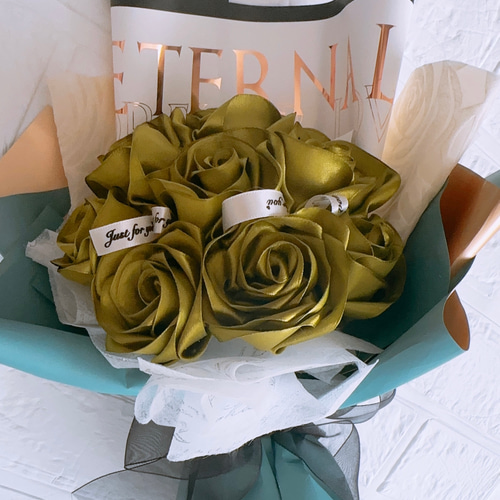 リボンローズブーケ、大人可愛いリボンブーケ、最新ブーケ その他