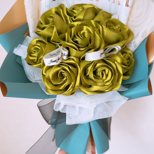 リボンローズブーケ、大人可愛いリボンブーケ、最新ブーケ その他