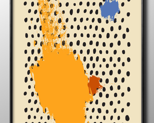 T3 油絵 海外アーティスト作品 3D画ミッドセンチェリーモダン 額装品 f66031d97700ce455b10a8be0689ea