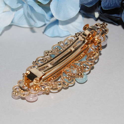 天然石バレッタ Bluesky 天然石バレッタ Bluesky