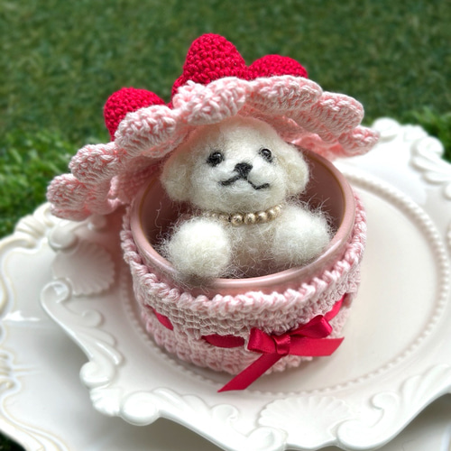 ハンドメンド ガラス馬車 作家 スワロフスキー テディベア ぬいぐるみ