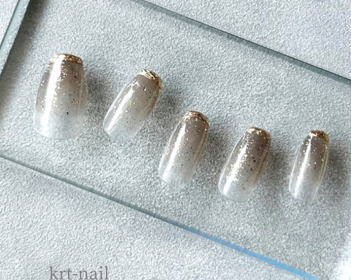 ハンドメイド ネイルチップ シンプル ワンカラー グラデーション フレンチ ラメ ハンドメイド ネイルチップ シンプル ワンカラー グラデーション