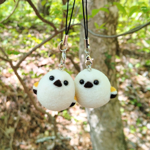 シマエナガさんのストラップ 携帯ストラップ ほふもふ 通販 17742128