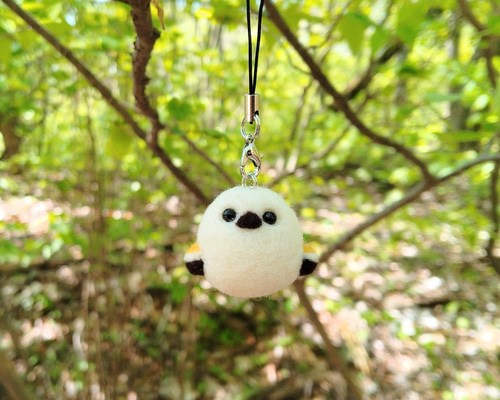 親子シマエナガ　ストラップ afa7cad37ffc21bd2cc88ba5af8b21