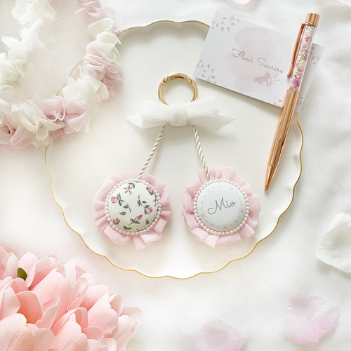 さくらんぼロゼット お名前ロゼット さくらんぼ 名前 ロゼット 木馬