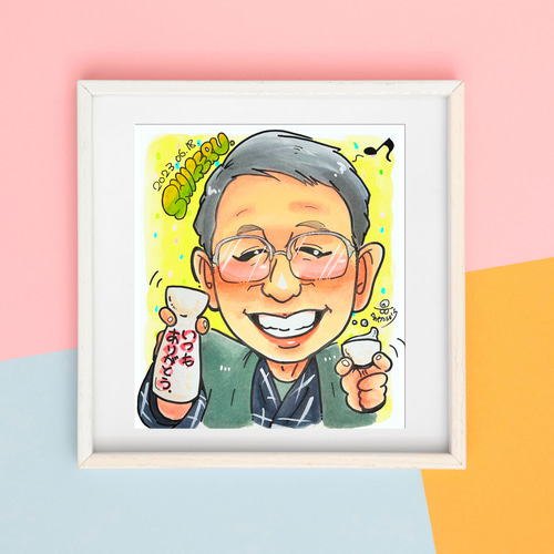 似顔絵オーダー　似顔絵　色紙　　9名様　ちゃん 似顔絵オーダー 似顔絵 色紙 9名様 ちゃん様専用