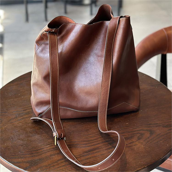 ショルダーバッグ 本革レザー ヌメ革 斜めがけ レディース 縦型 