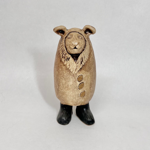 不思議な国の住人・イヌくん ／ 陶人形オブジェ その他置物 辻本喜代美