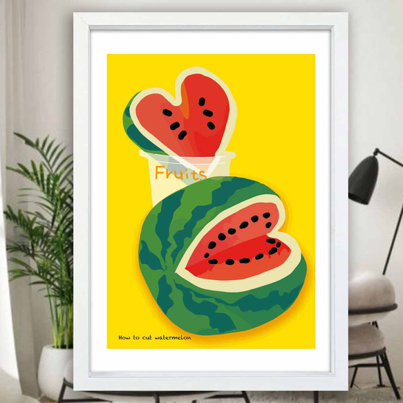 ラブなカット フルーツ イラスト ポスター A4 A3 A2 A1 アート アート