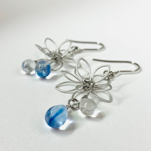 花雫 ピアス/イヤリング/サージカルステンレス/雫/しずく ピアス
