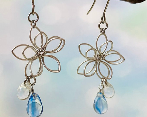 花雫 ピアス/イヤリング/サージカルステンレス/雫/しずく ピアス