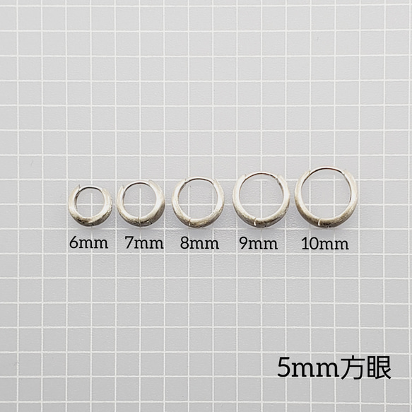 補貨！ ❅銀925吊墜耳環，適合日常佩戴，啞光色，金色和銀色，5種尺寸可選 第5張的照片