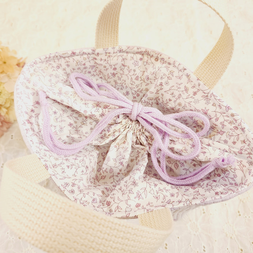 リバティ保冷保温ミニトートバッグヌビミニトートバッグお弁当バック巾着