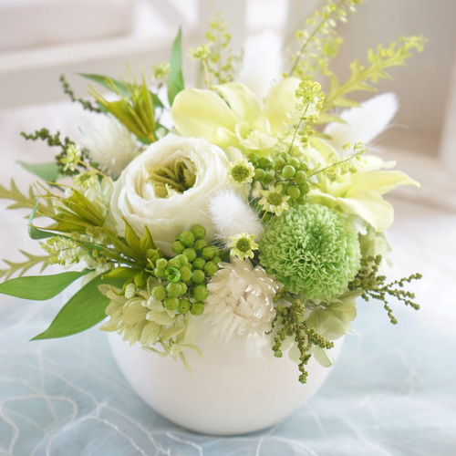 グリーンアレンジ～プリザーブドフラワーアレンジメント