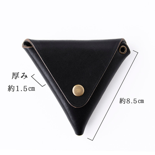 ハンドメイド キーホルダー三角ミニポーチ