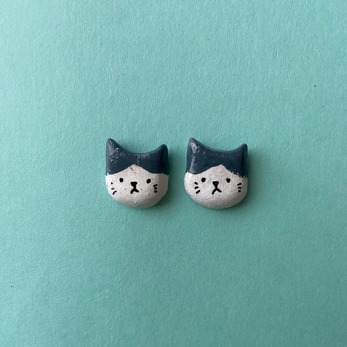 再販#1204 立体木のぼりネコちゃんピアス 再販#1204 立体木のぼりネコちゃんピアス - ピアス - ピアス