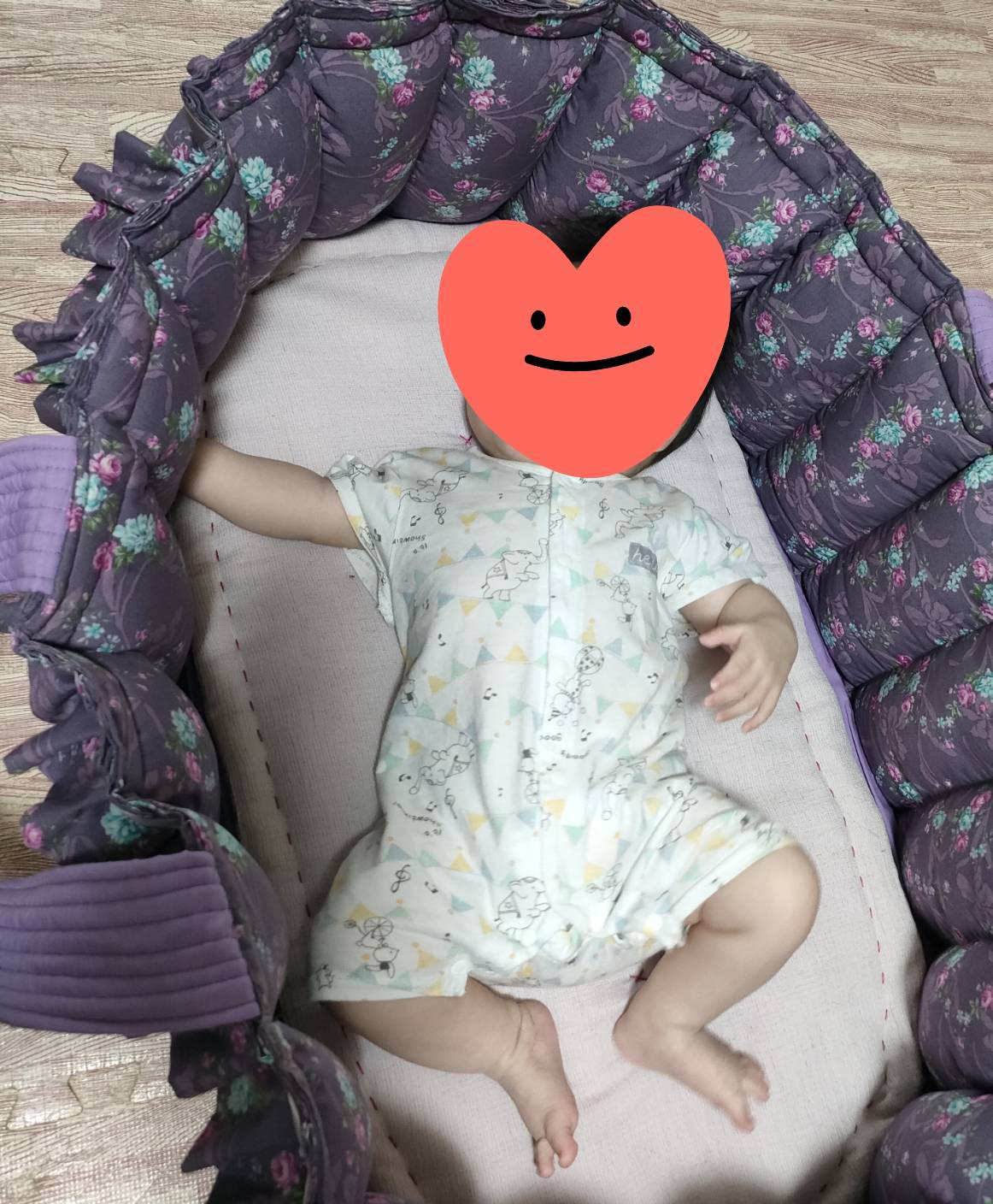 babyクーファン♡　クラシカル花パープル