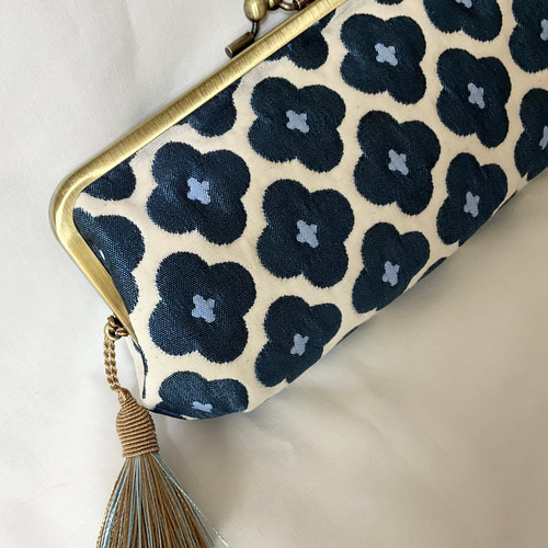 イギリス iliv 社 ARTURO シンプル がま口長財布 フランス生地 花柄