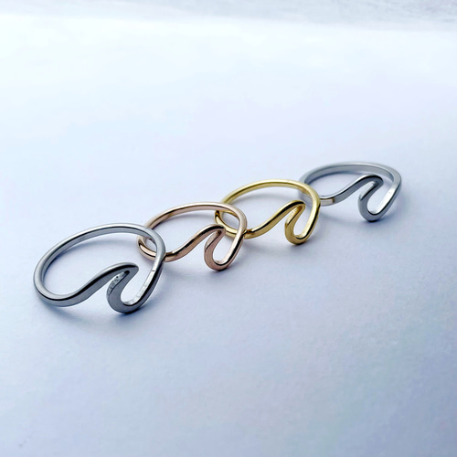 nami ring 波 ウェーブリング 付けっぱなしOK! 選べる4カラー