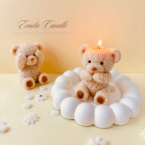 テディベアキャンドル キャンドル・キャンドルホルダー emilacandle