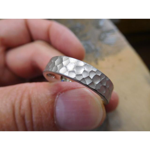 純プラチナ リング 指輪 手作り 鍛造 オーダーメイド pt1000 pt999 平  