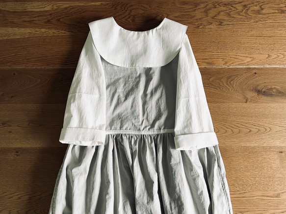 たっぷりギャザー⚮̈エプロンワンピース⚮̈ウェザークロス⚮̈7色から