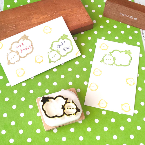 シマエナガちゃんの吹き出し』消しゴムはんこ はんこ・スタンプ