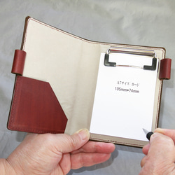 牛革A7ｻｲｽﾞﾉｰﾄﾀｲﾌﾟｸﾘｯﾌﾟﾎﾞｰﾄﾞ メモ帳 gtcraft 通販 17744455｜Creema