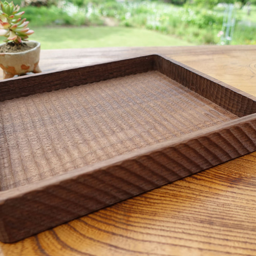 ご予約商品】入隅 我谷盆 栗 30×30×2.5cm ナチュラル お盆