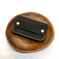 トラッカーウォレット/ショート/3層タイプ】たつの蝋引きヌメ革