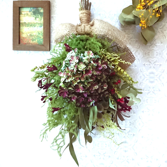 8.秋色紫陽花スワッグ 8.秋色紫陽花スワッグ