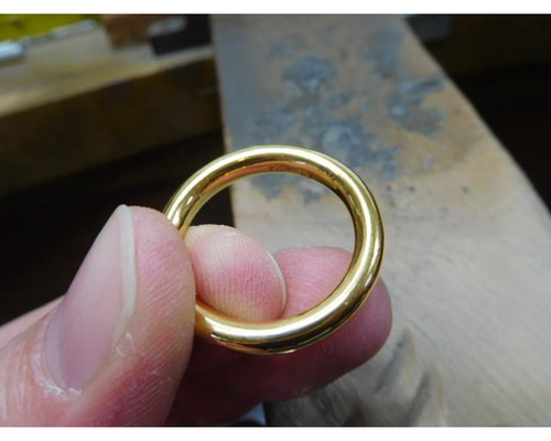 k24 . 純金リング　オーダー19号 K24純金リング【ドット】サイズ7号〜13号 | JUNGOLD【純金の世界】