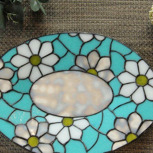 ステンドグラスの飾り皿・花 小皿 shop KiLaLa 通販 17744854｜Creema