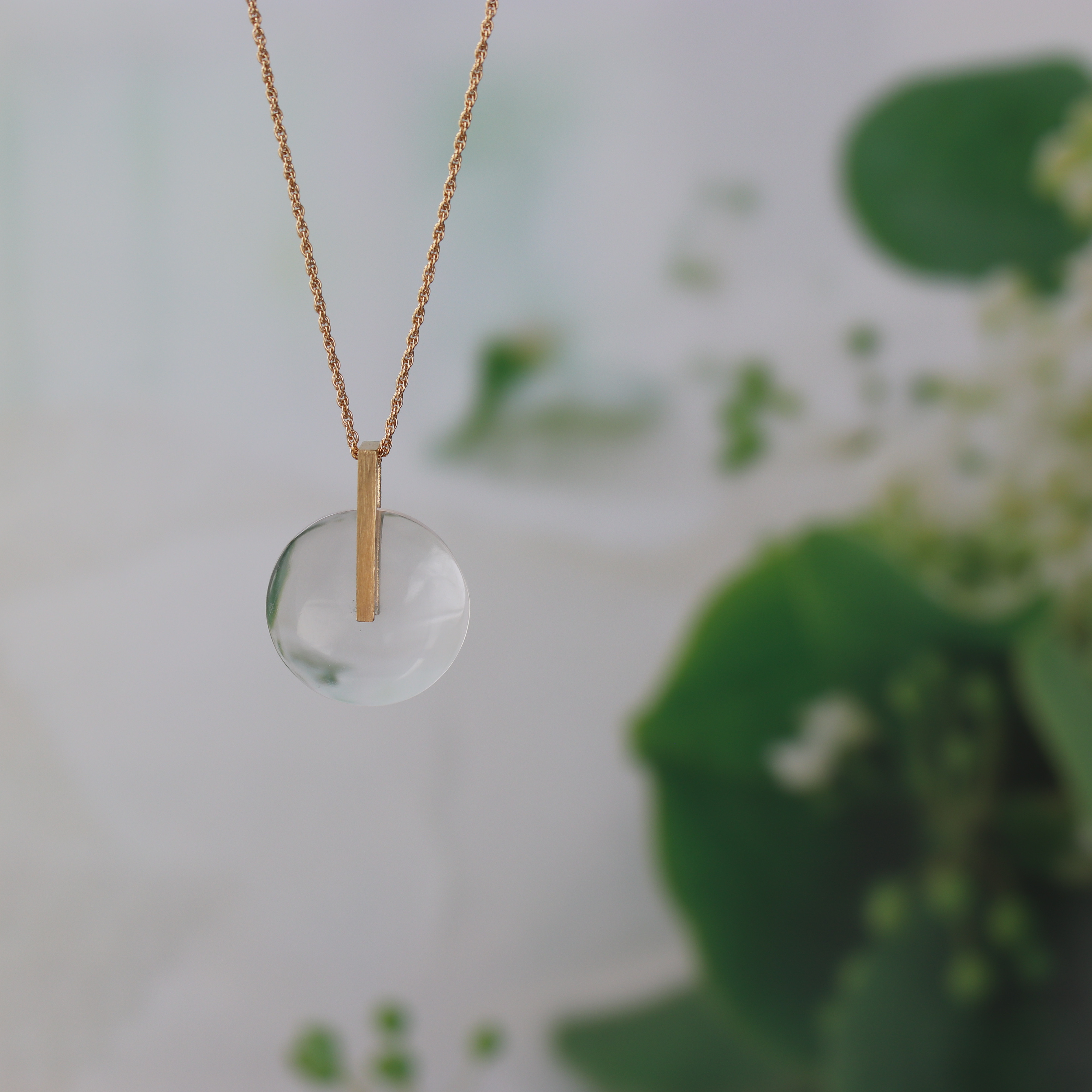 ミルキークォーツペンダントトップ【K18】A