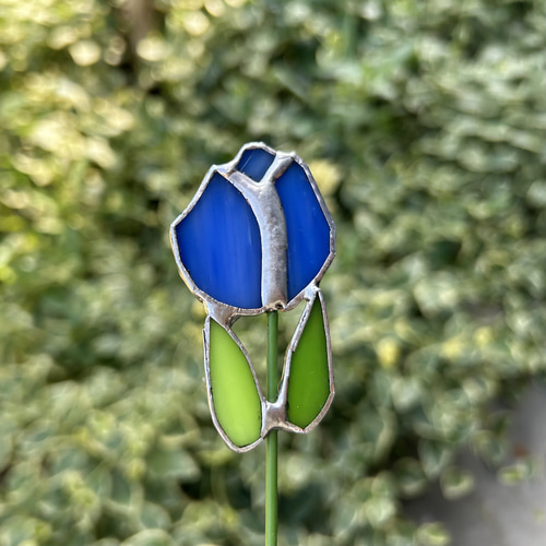 ステンドグラス ガーデンピック チューリップ その他インテリア雑貨