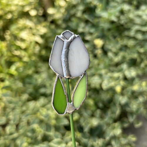 ステンドグラス ガーデンピック チューリップ その他インテリア雑貨