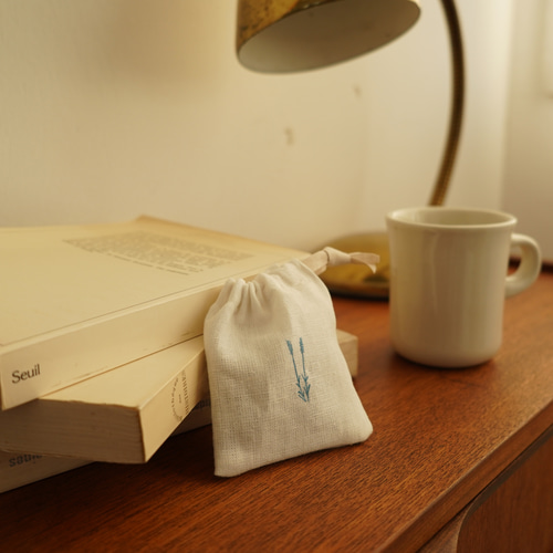 サシェ カモミール プチギフト ドライフラワー リネン 巾着 ギフト