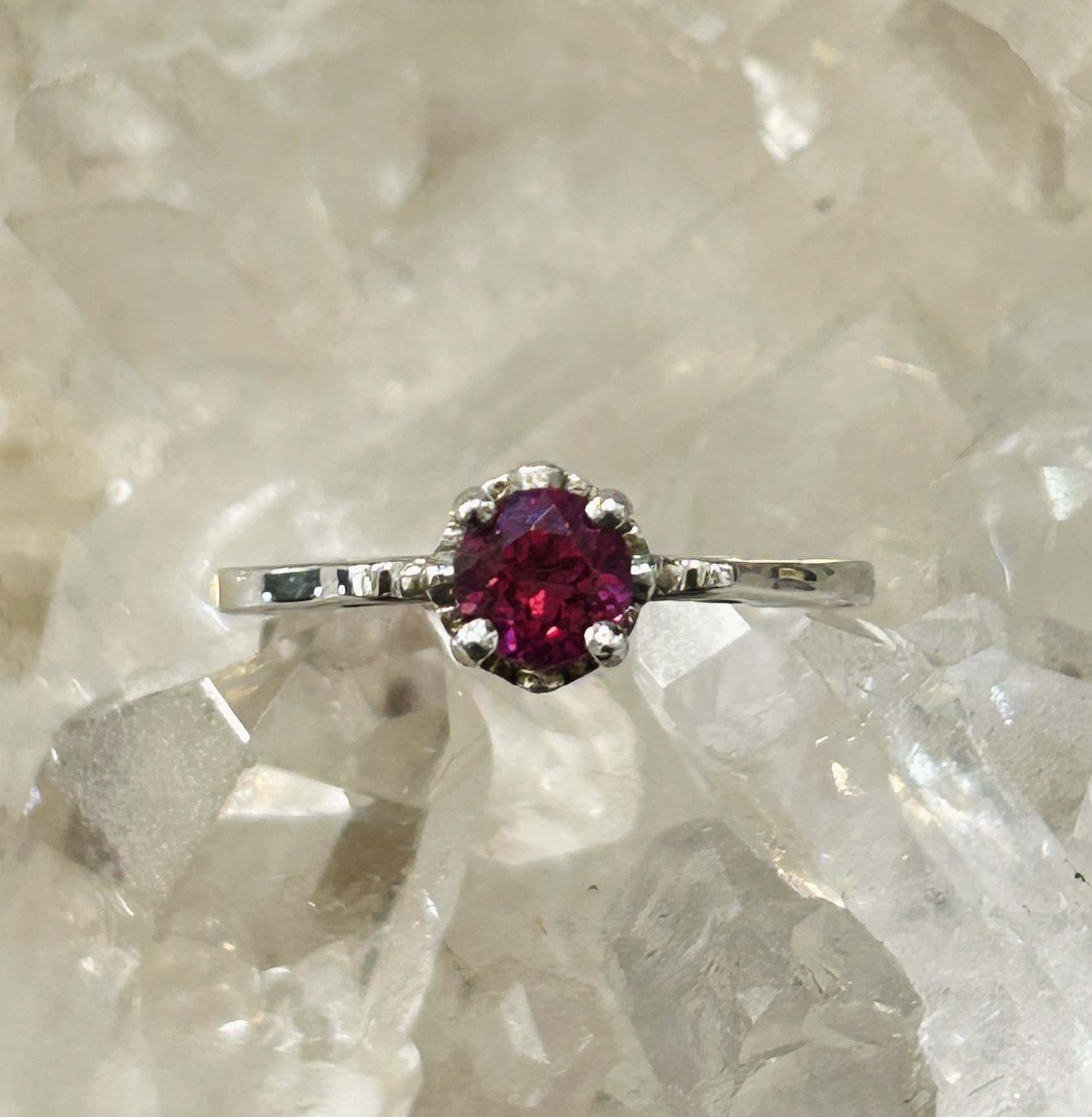 ガーネット シルバーリング