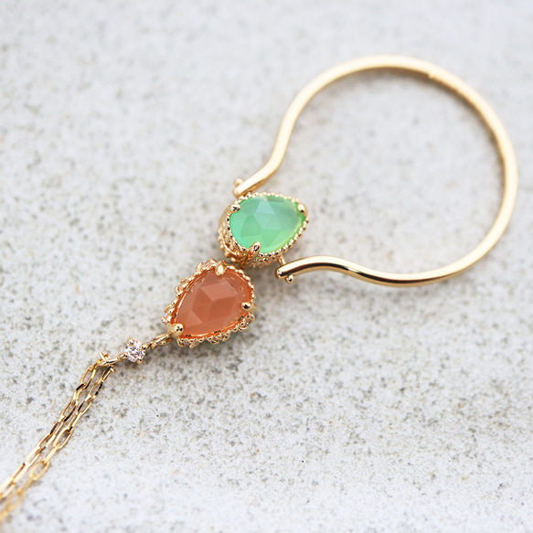 K18YG オレンジヒスイ ペンダント 新品 【公式通販】