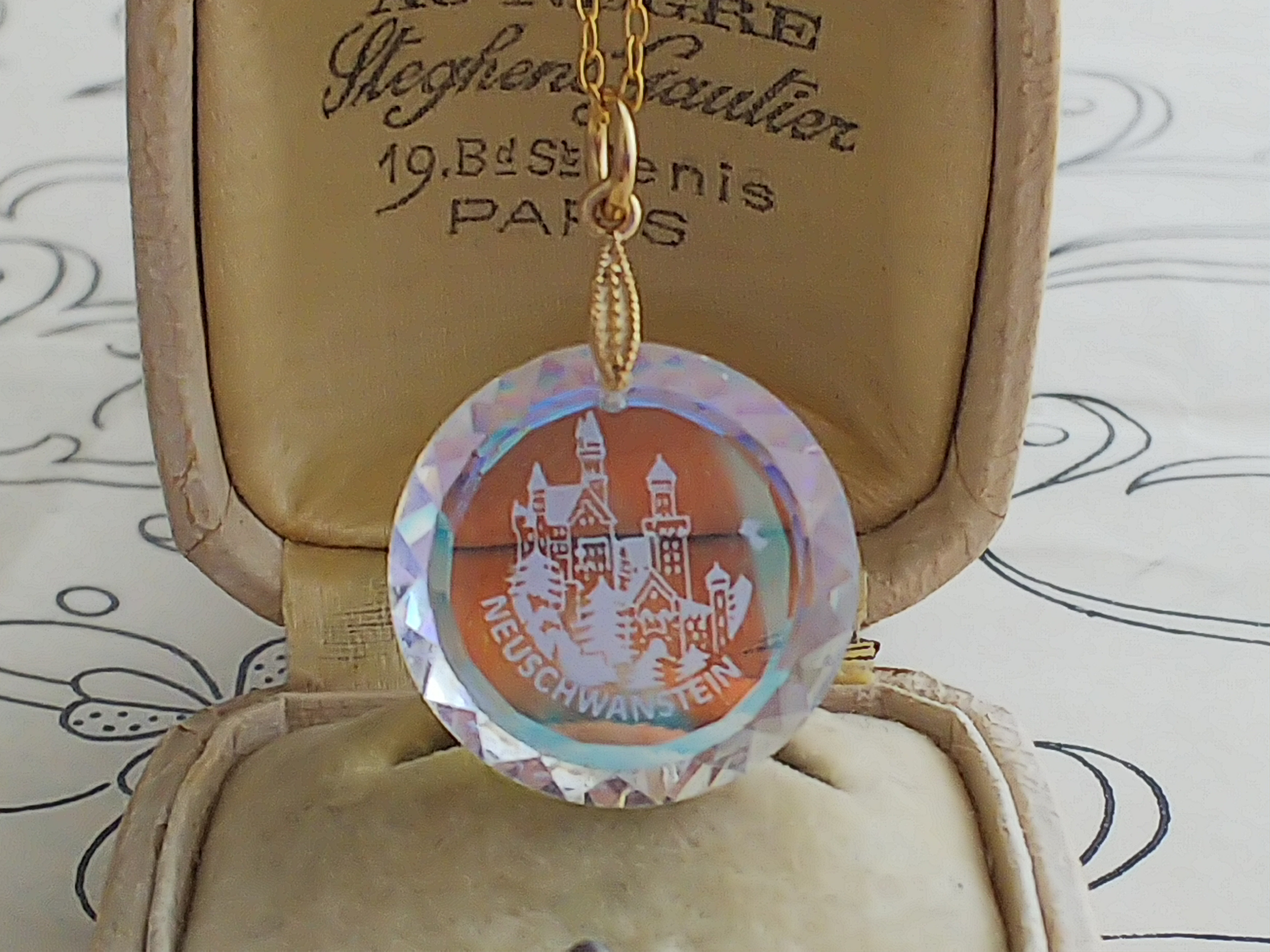 ヴィンテージ ノイシュヴァンシュタイン城（オーストリア製）オーロラ  