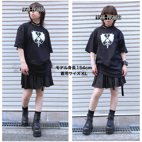 新品】sadie サディ 美月プロデュース バンド Tシャツ ロック 地雷