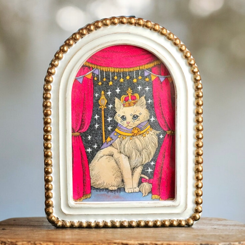 油絵専用カラフルおしゃれ猫三姉妹