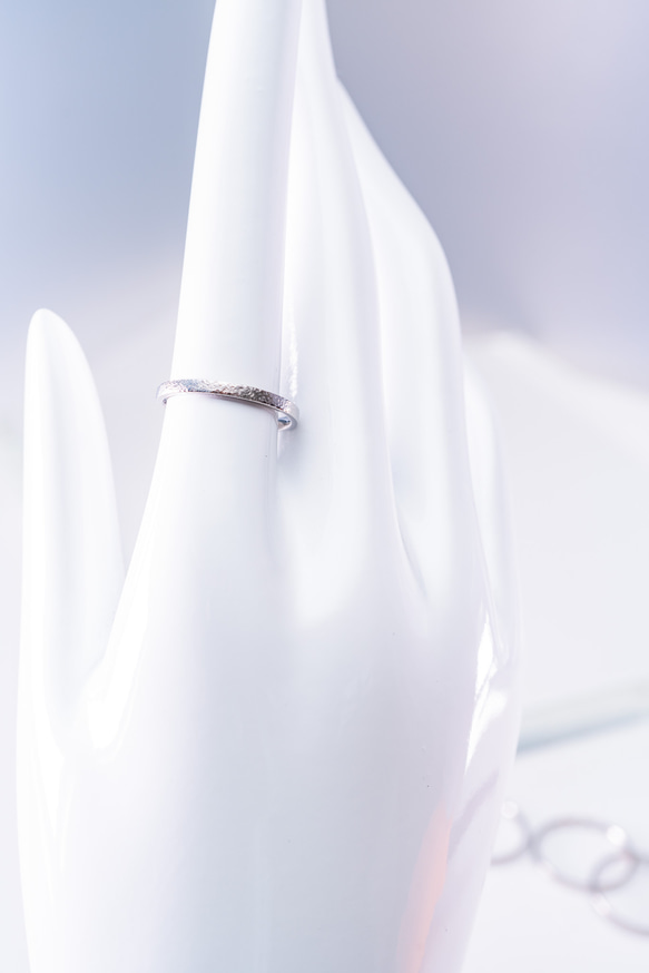 New「珊瑚の匠」Coral Craft　チタンリング  細指輪 titaniumRing　軽く腐食しない 2枚目の画像