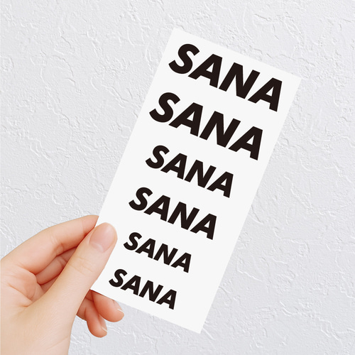 防水・耐久】オーダー お名前シール｜ネームステッカー（6枚セット